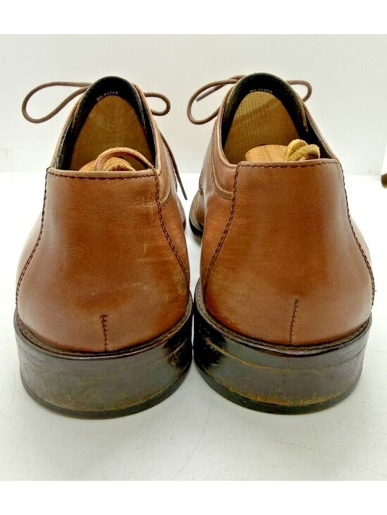 Johnston & Murphy Men\'s Dress Brown Leather Cap Toe Oxford Shoes Sz 10M 59-11566 main image 4